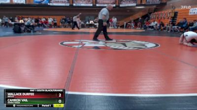 132 lbs Semifinal - Wallace Durfee, Declo vs Camron Vail, Snake River