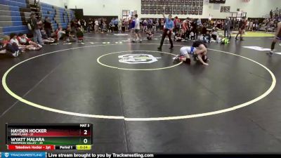 138 lbs Cons. Round 1 - Wyatt Malara, Thompson Valley vs Hayden Hocker, Wheatland