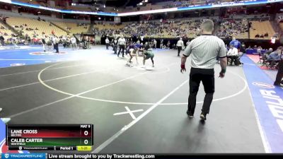 132 Class 3 lbs Quarterfinal - Caleb Carter, Whitfield vs Lane Cross, Belton