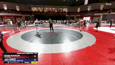 150 lbs Champ. Round 2 - Ethan Schueler, Oklahoma vs Jack Egbert, Poteau High School Wrestling