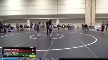 74 lbs Finals (2 Team) - Arianna Manuel, SOWA vs Aaliyah Thomas, RPA Wrestling Black