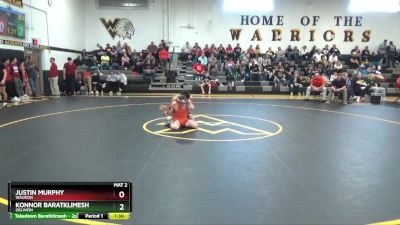 132 lbs Round 3 - Konnor Baratklimesh, Oelwein vs Justin Murphy, Waukon