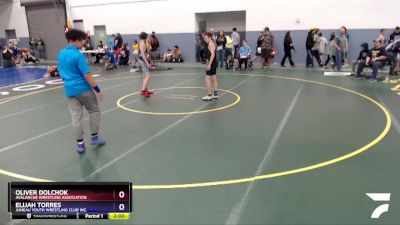 110 lbs X Bracket - Oliver Dolchok, Avalanche Wrestling Association vs Elijah Torres, Juneau Youth Wrestling Club Inc.