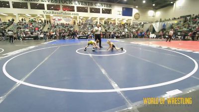 52 lbs Round Of 32 - Messiah Jimenez, Shafter Youth Wrestling vs Jett Sidun, Hutchy Hammers