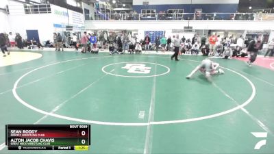 116 lbs Cons. Semi - Sean Roddy, Grizzly Wrestling Club vs Alton Jacob Chavis, Great Neck Wrestling Club