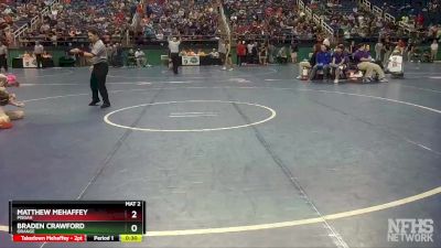 3A 126 lbs Cons. Round 1 - Matthew Mehaffey, Pisgah vs Braden Crawford, Orange
