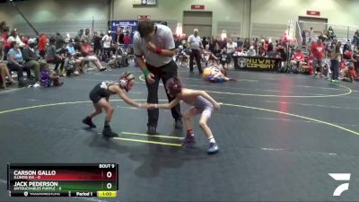 46 lbs Round 3 (6 Team) - Jack Pederson, Untouchables Purple vs Carson Gallo, Illinois KIA