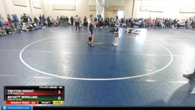 85 lbs Cons. Round 2 - Beckett Berglund, Sons Of Atlas vs Treyton Weight, Elite Wrestling