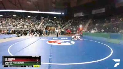 2A-132 lbs Quarterfinal - Carter Maslowski, Tongue River vs KC Gibson, Wind River