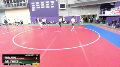 150 lbs Cons. Round 2 - Gavin Regis, Sanderson Wrestling Academy vs Alex Williams, Champions Wrestling Club