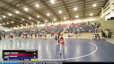 80 lbs Champ. Round 1 - Henry Thomas, Alaska vs Luke Provost, Oregon