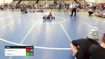 121 lbs Rr Rnd 1 - Dominic Sabatino, Toms River Wrestling Club vs Connor Acker, Shore Thing Surf