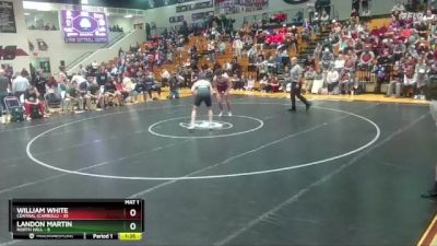 157 lbs 1st & 3rd (16 Team) - William White, Central (Carroll) vs Landon Martin, North Hall