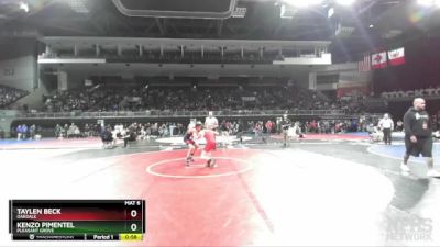 120 lbs Cons. Round 1 - Taylen Beck, Oakdale vs Kenzo Pimentel, Pleasant Grove