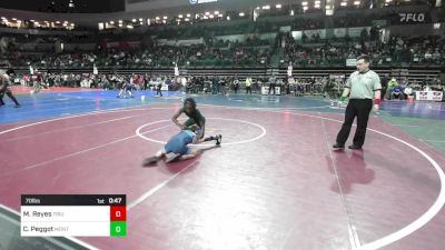 70 lbs Round Of 16 - Mikaela Reyes, Triumph Trained vs Camille Peggot, Montgomery Youth Wrestling