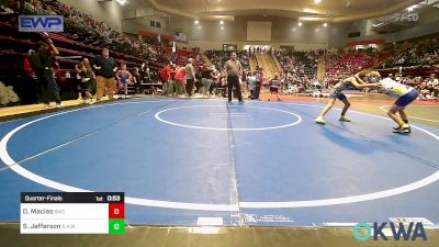 61 lbs Quarterfinal - Damen Macias, Berryhill Wrestling Club vs Stetson Jefferson, R.A.W.