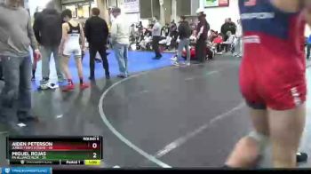 160 lbs Round 5 (6 Team) - Miguel Rojas, PA Alliance Blue vs Aiden Peterson, Junior Terps Xtreme