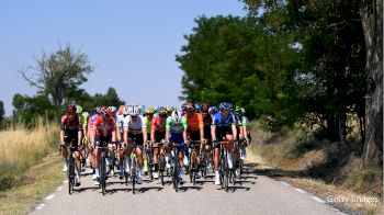 A Crash In The Peloton Leads To Neutralized Riding At Burgos