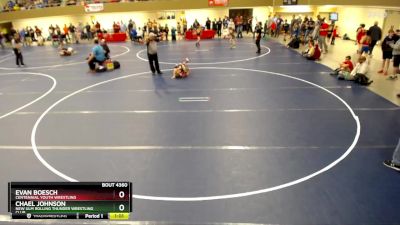 92 lbs Semifinal - Chael Johnson, New Ulm Rolling Thunder Wrestling Club vs Evan Boesch, Centennial Youth Wrestling