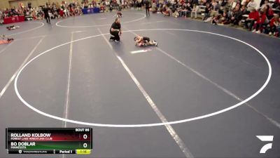 44-47 lbs Semifinal - Bo Doblar, Minnesota vs Rolland Kolbow, Forest Lake Wrestling Club