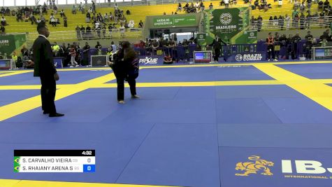 STHEFANY CARVALHO VIEIRA vs SARA RHAIANY ARENA SILVA 2024 Brasileiro Jiu-Jitsu IBJJF