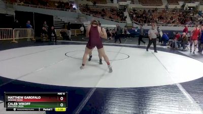 D1-190 lbs Champ. Round 1 - Matthew Garofalo, Shadow Ridge vs Caleb Wikoff, Boulder Creek