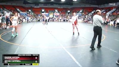 155/170 Round 2 - Brynn Campbell, Holt vs Maddie Hayden, Michigan Revolution