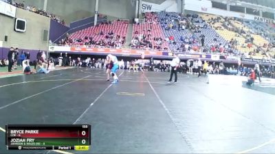 133 lbs Round 1 (16 Team) - Bryce Parke, Coe vs Joziah Fry, Johnson & Wales (RI)