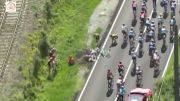 The Crash That Took Out Matteo Trentin At The 2020 Milano-Sanremo