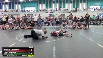 68 lbs Finals (8 Team) - Trevor Lindquist, U2 Upstate Uprising vs Leon Diamond, Cocoa Beach WC