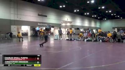 182 lbs Round 4 (6 Team) - Christopher Swanson, Longwood vs Charles Small-Turpin, Indiana Smackdown White