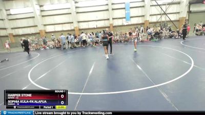 94 lbs Round 1 (6 Team) - Harper Stone, IDAHO vs Sophia Kula-Fa`alafua, HAWAII