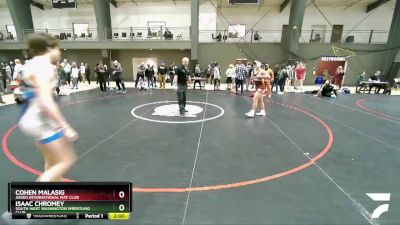 160 lbs Semifinal - Cohen Malasig, Askeo International Mat Club vs Isaac Chromey, South West Washington Wrestling Club