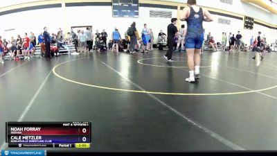 250 lbs Quarterfinal - Noah Forray, Indiana vs Cale Metzler, Noblesville Wrestling Club