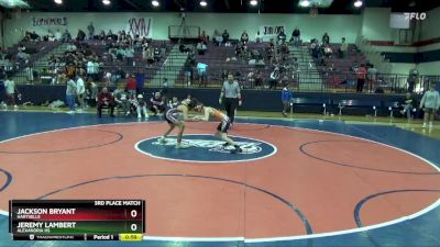 106 lbs 3rd Place Match - Jeremy Lambert, Alexandria HS vs Jackson Bryant, Hartselle