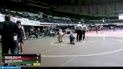 150 lbs Champ - Round 1 (16 Team) - Archer Sinclair, Thomas Edison vs Braden Edwards, Hempfield (PA)