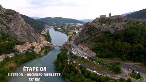 Aerial Look At Stage 4, Sisteron to Orcières - Merlette