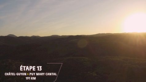 Aerial Look At Stage 13, Châtel-Guyon to Puy Mary Cantal