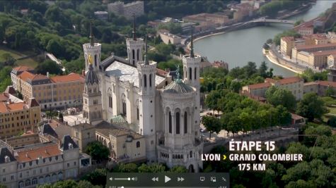 Aerial Look At Stage 15, Lyon - Grand Colombier