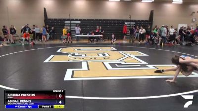 106 lbs Round 1 - Aroura Preston, Iowa vs Abigail Kennis, Big Game Wrestling Club