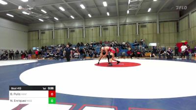 197 lbs Consi Of 16 #1 - Brody Pulis, Hanford vs Nathan Enriquez, Mission Oak