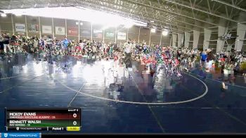 100 lbs Champ Round 1 (16 Team) - Mckoy Evans, Sanderson Wrestling Academy vs Bennett Walsh, Mat Demons