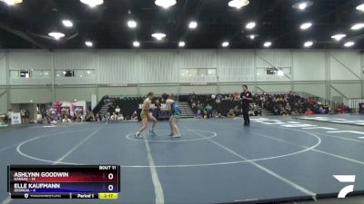 138 lbs Round 4 (6 Team) - AshLynn Goodwin, Kansas vs Elle Kaufmann, Georgia