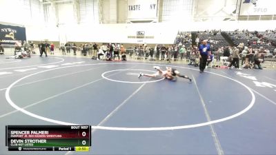 131 lbs Cons. Round 4 - Spencer Palmeri, Fairport Jr. Red Raiders Wrestling vs Devin Strother, Club Not Listed