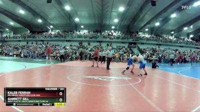 120 lbs Champ. Round 1 - Garrett Gill, West Platte Youth Wrestling Club-AA vs Kaleb Ferran, Hillsboro Wrestling Club-AAA