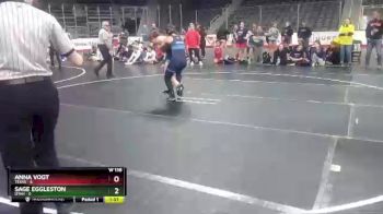 W 138 lbs Round 1 (4 Team) - Anna Vogt, Texas vs Sage Eggleston, Utah