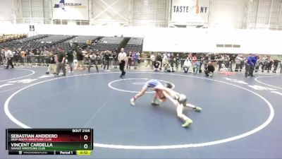 70 lbs 1st Place Match - Vincent Cardella, Savage Wrestling Club vs Sebastian Andidero, Deep Roots Wrestling Club