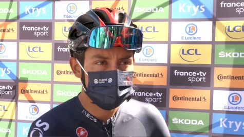 Egan Bernal: 'It Was A Good Stage For Us' (SPANISH)