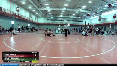 152 lbs Cons. Round 5 - Luke Hargis, Contenders Wrestling Academy vs Henry Redman, Columbus East Wrestling Club