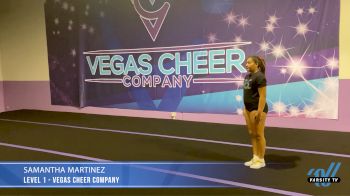 Level 1 Varsity TV Level Legacy Champion: Samantha Martinez - Vegas Cheer Company